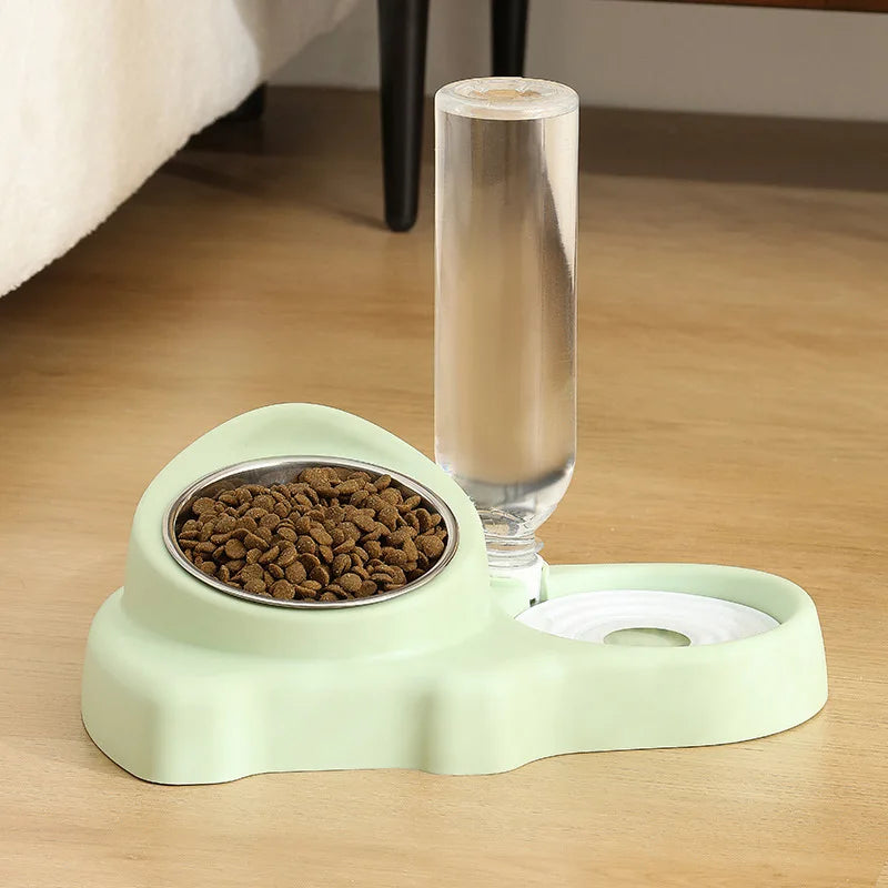 Double Pet Food Bowl