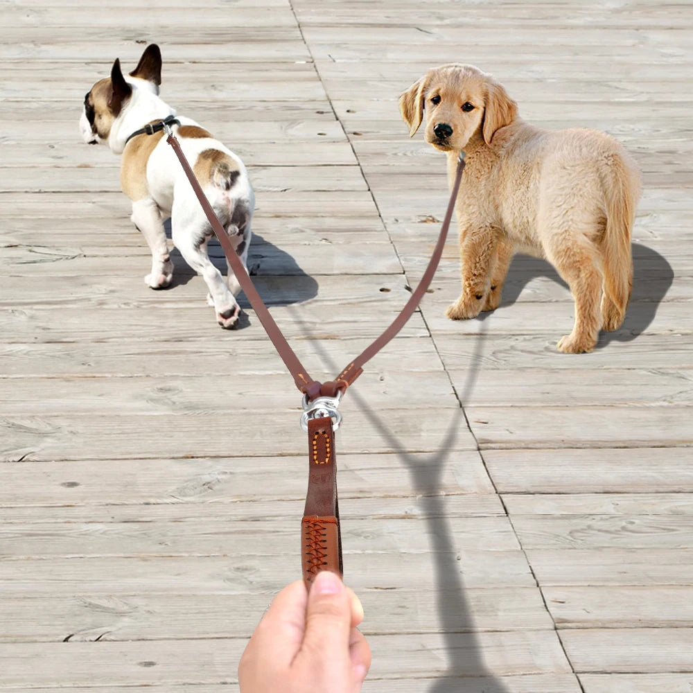 Double Dog Coupler Leash