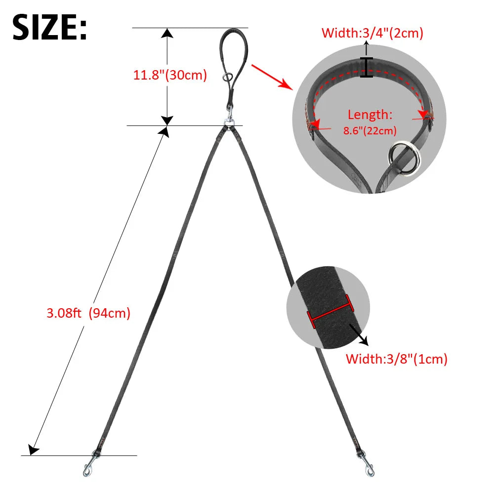 Double Dog Coupler Leash