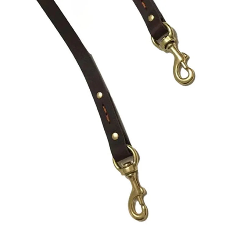 Double Leather Dog Leash
