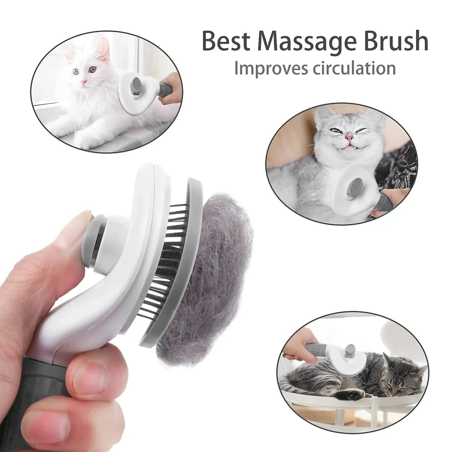 Easy Clean Dog Grooming Brush