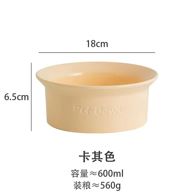 Ceramic Anti Tip Pet Bowl