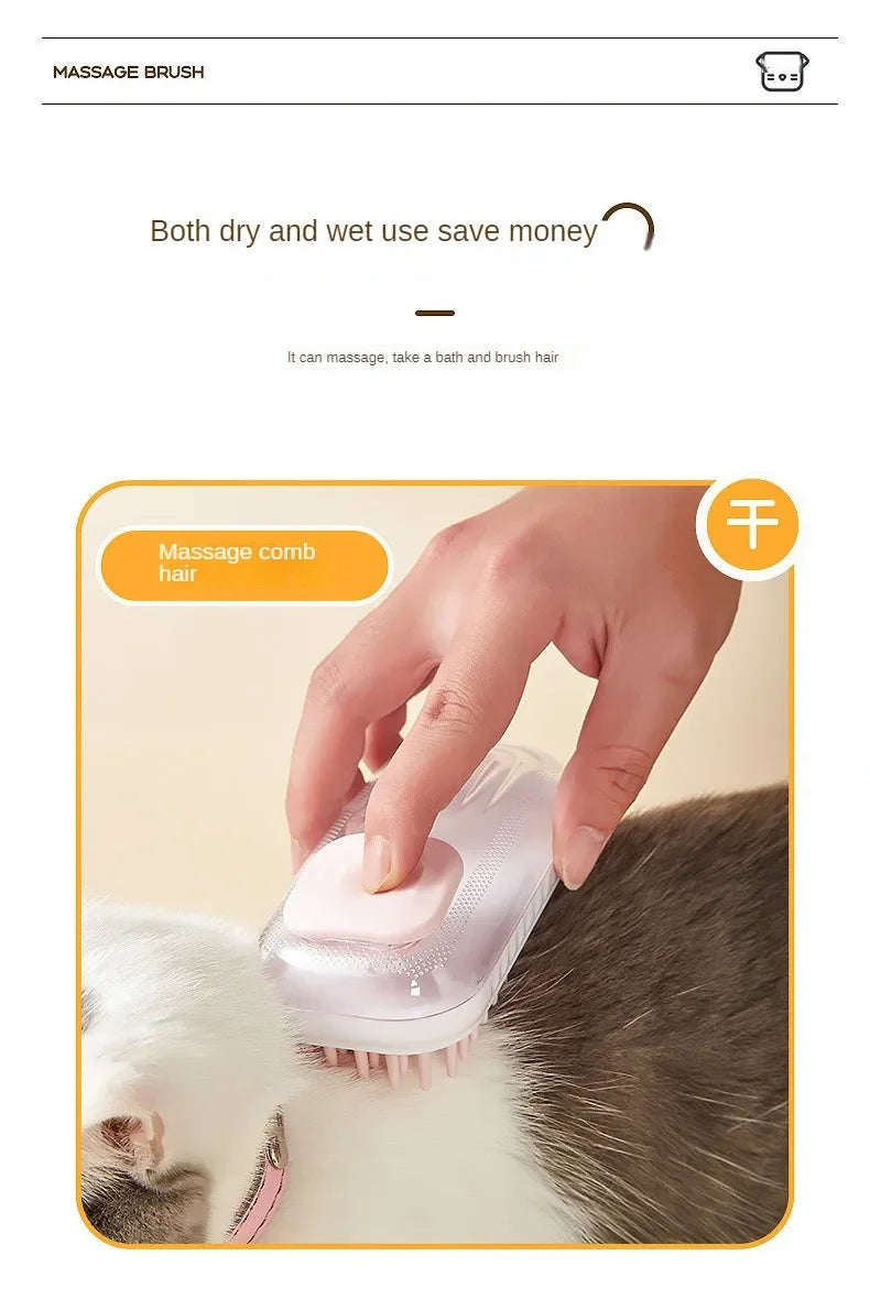 Pet Foaming Massage Brush