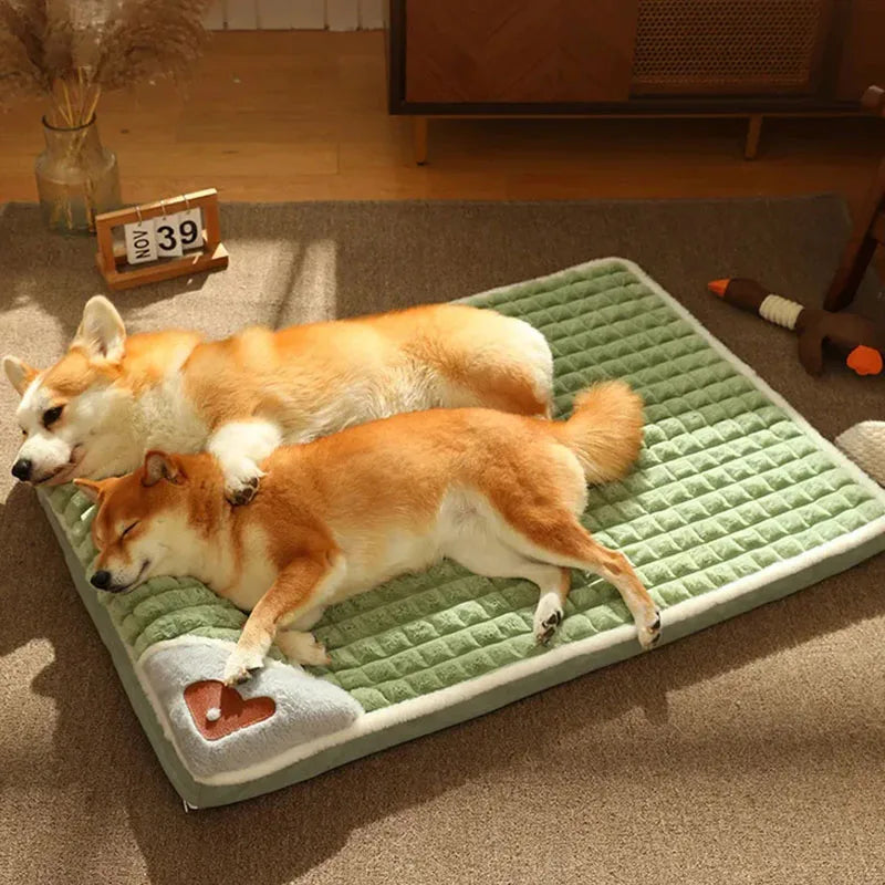 Round Plush Dog Bed