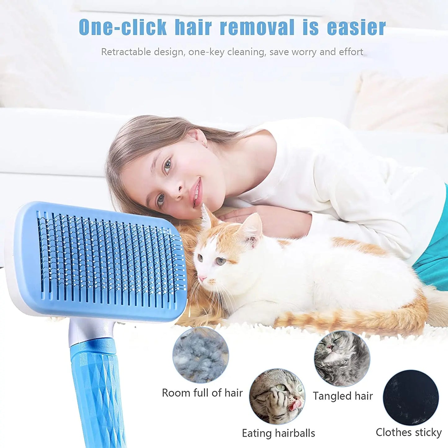 Dog Hair Remover Grooming Brush