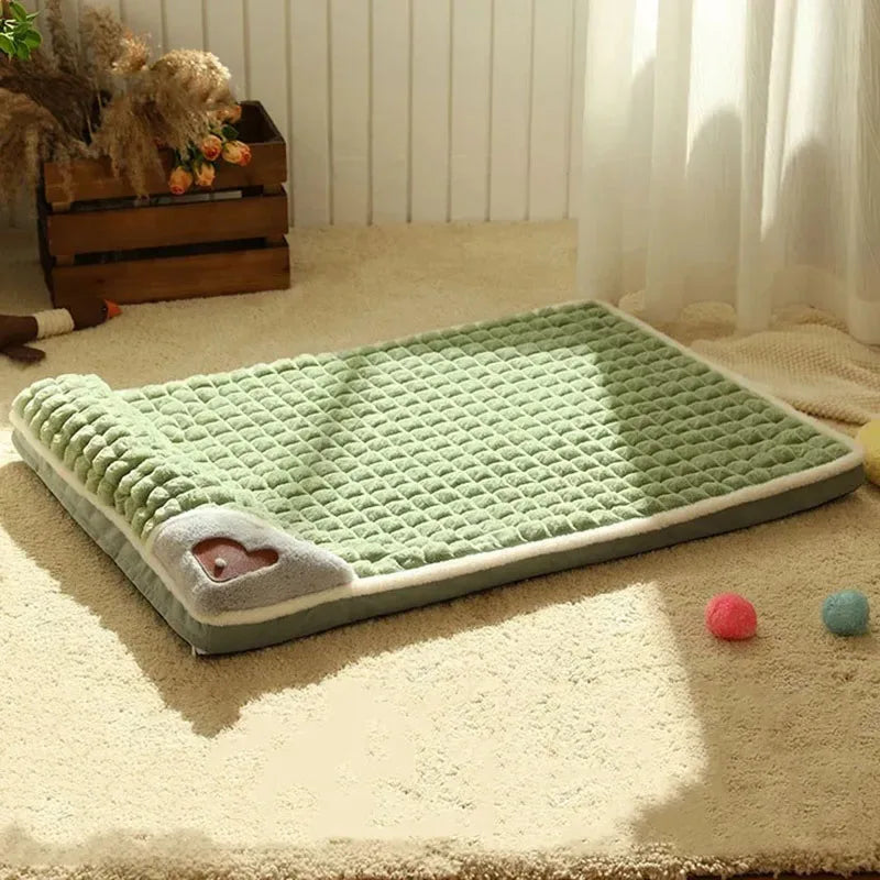 Round Plush Dog Bed