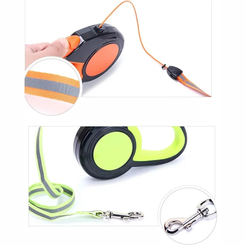 Automatic Nylon Dog Leash