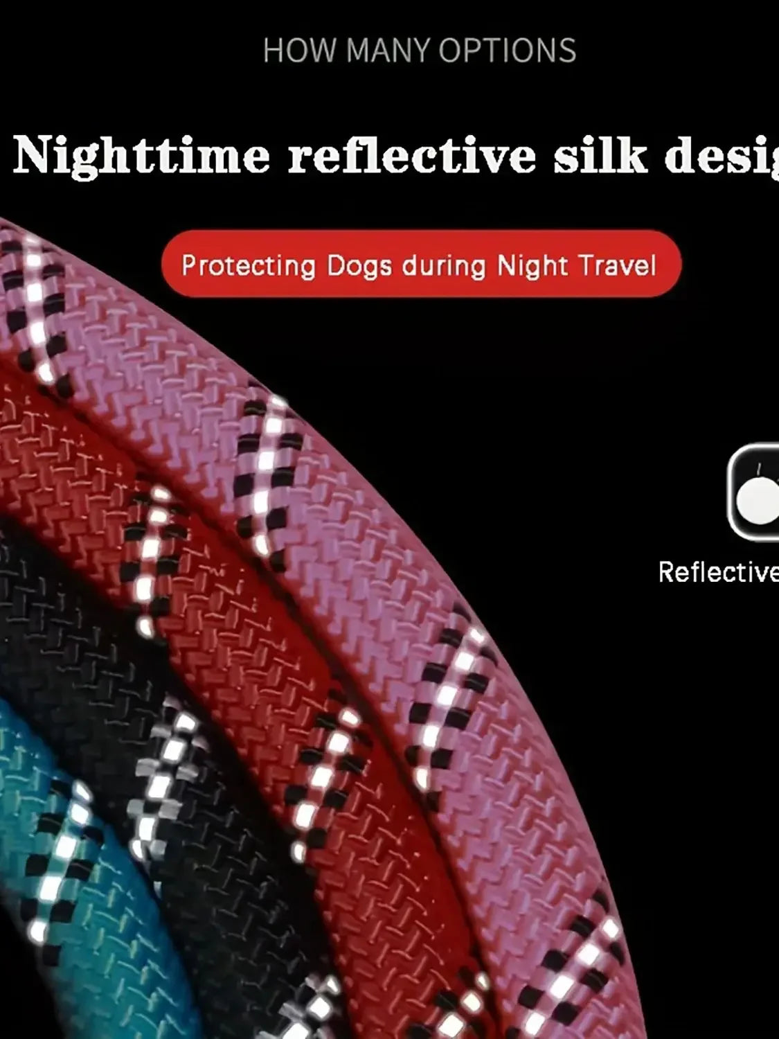 Reflective Padded Dog Leash