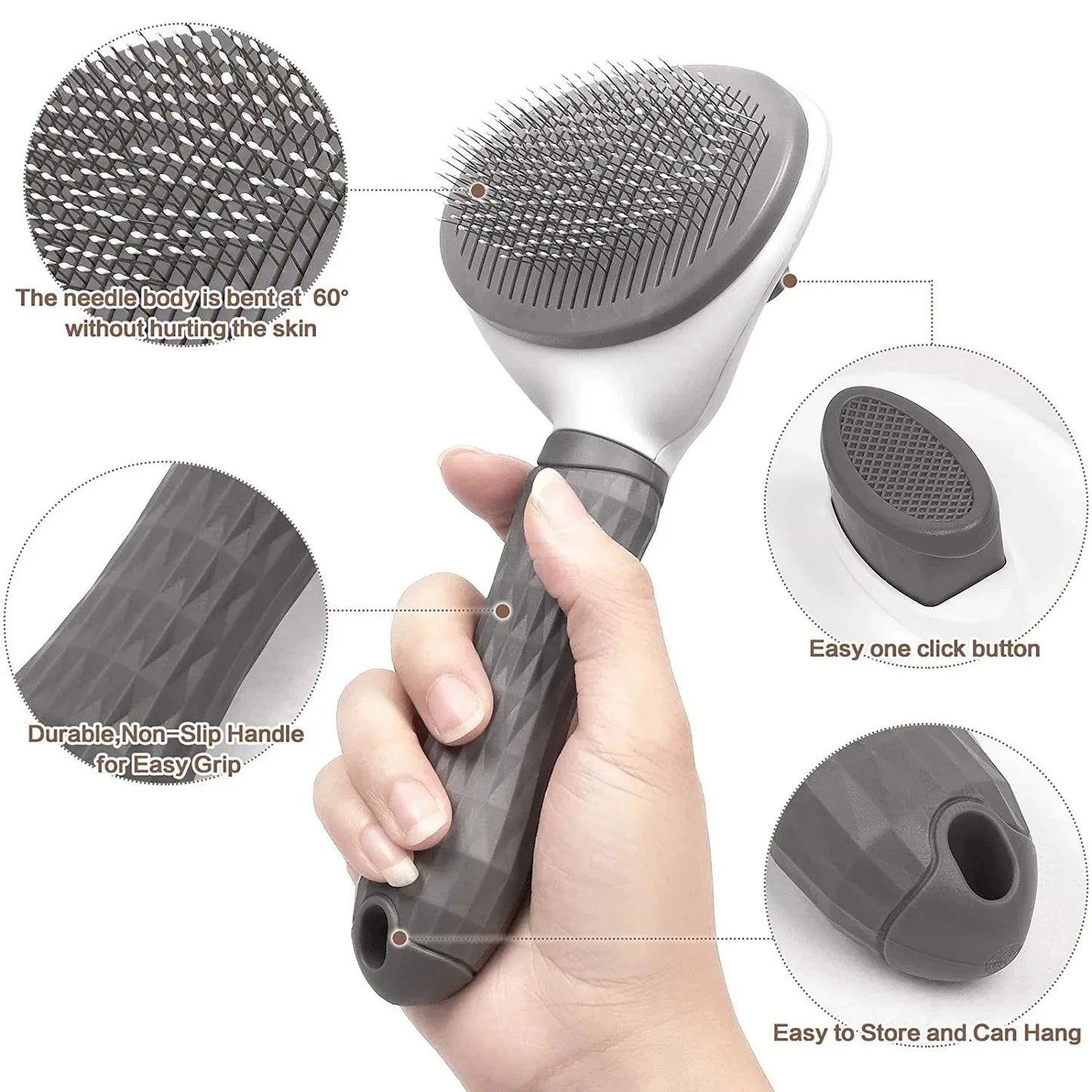 Easy Clean Dog Grooming Brush