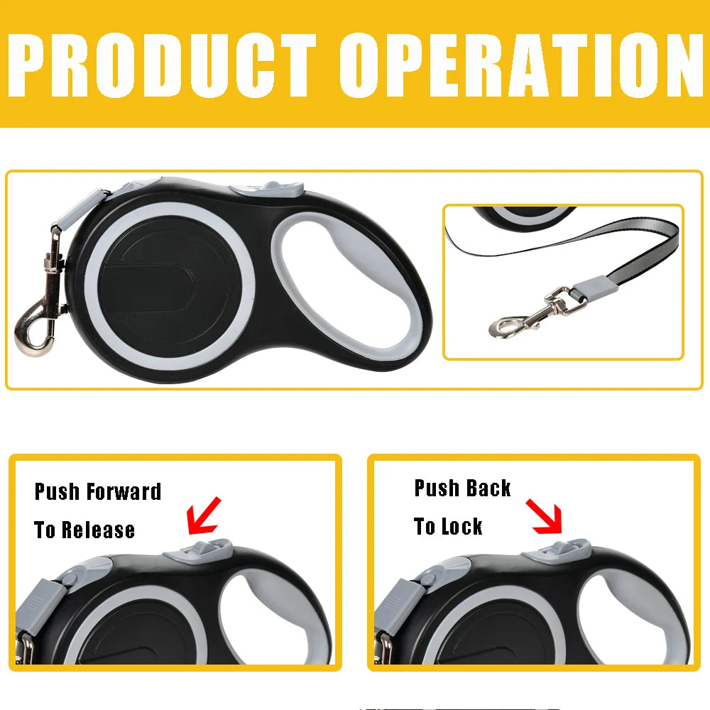 Retractable Dog Leash 8m