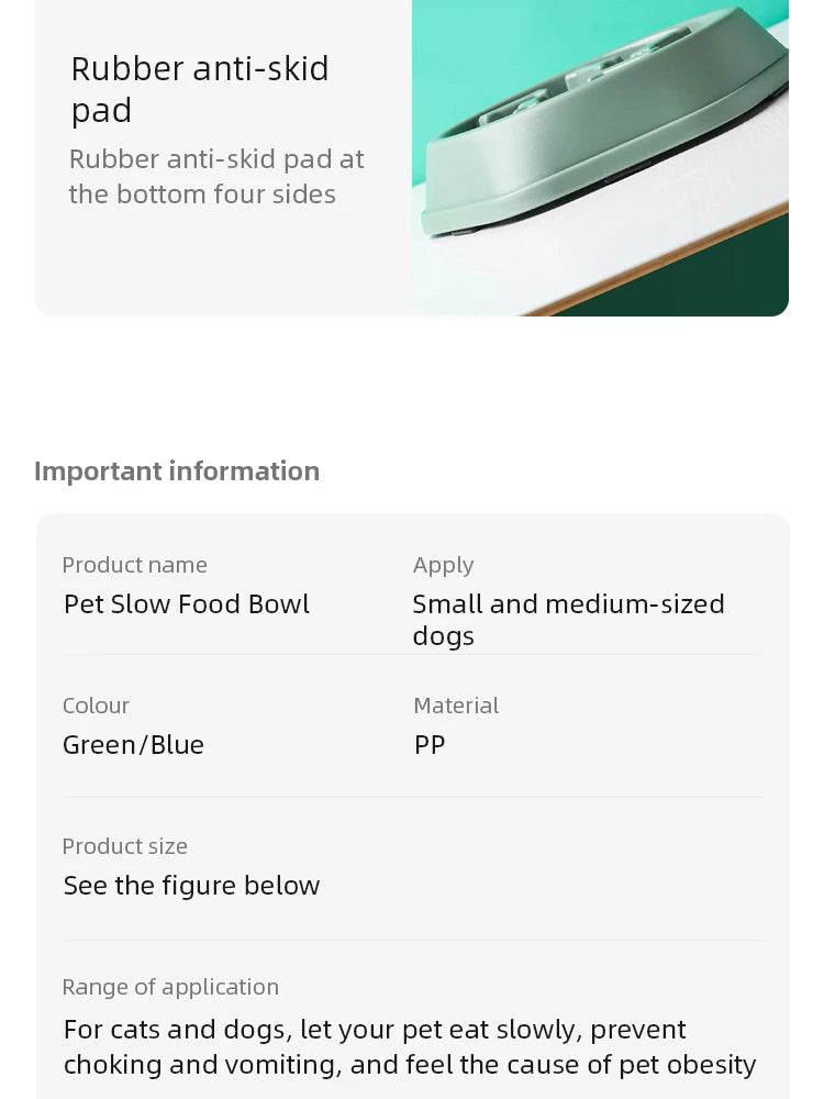 Anti Choking Pet Bowl