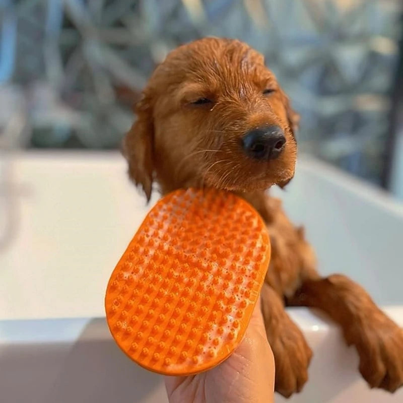 Rubber Dog Bath Brush