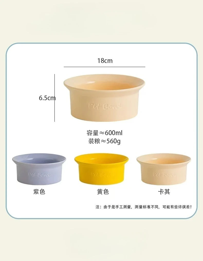 Ceramic Anti Tip Pet Bowl
