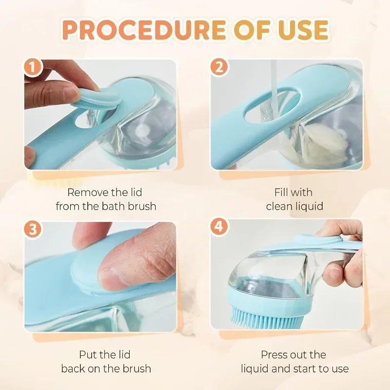Pet Bath Massage Brush