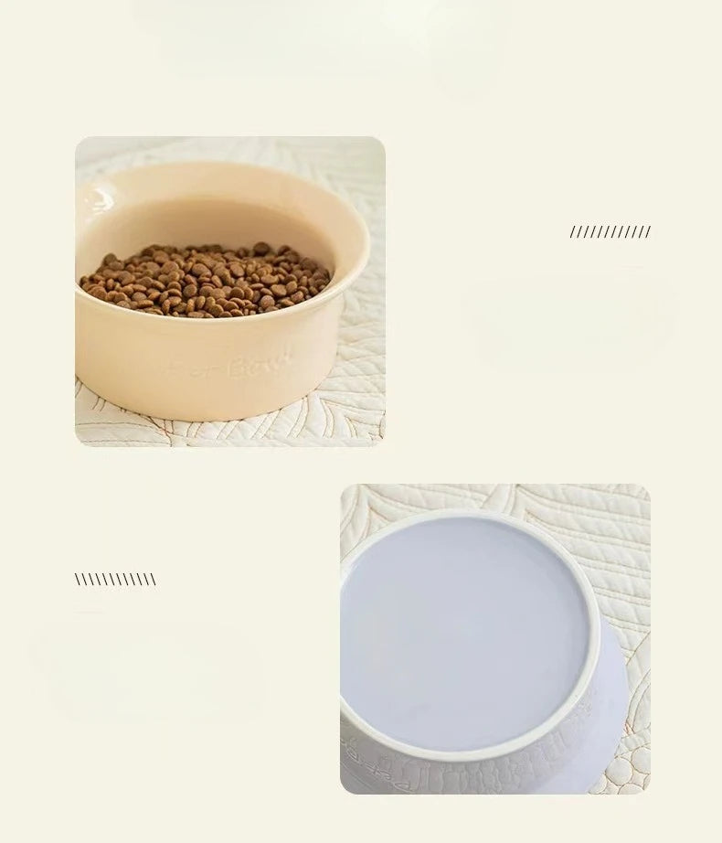 Ceramic Anti Tip Pet Bowl