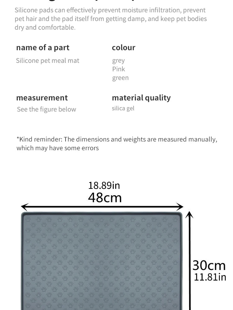 Silicone Pet Placemat