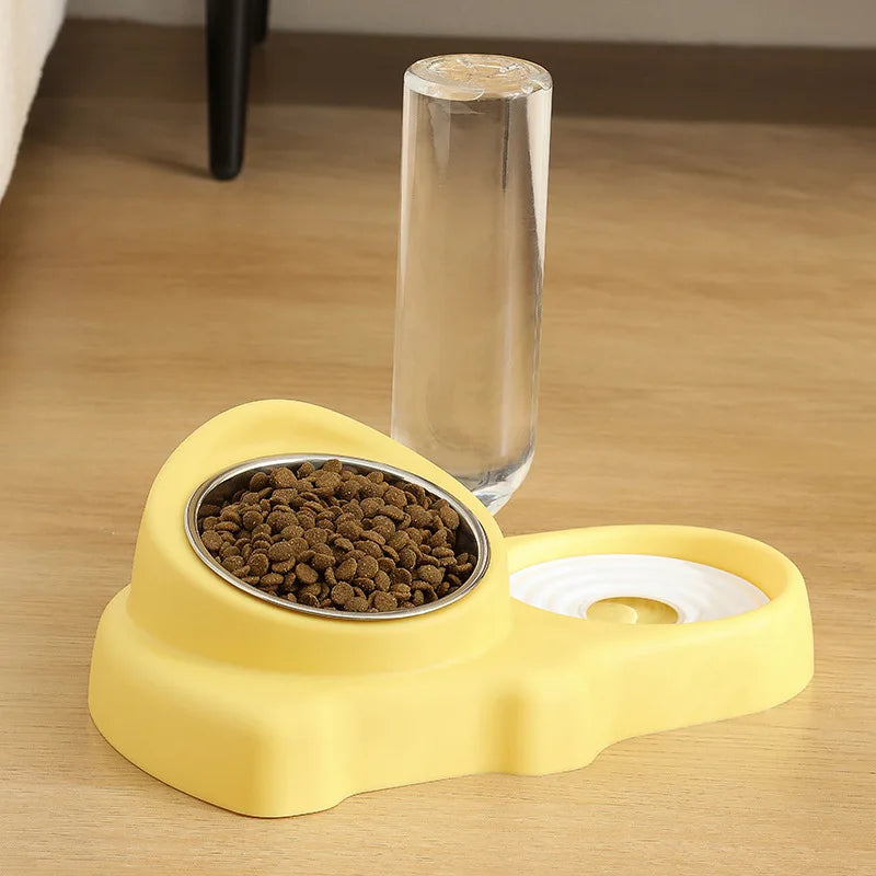 Double Pet Food Bowl