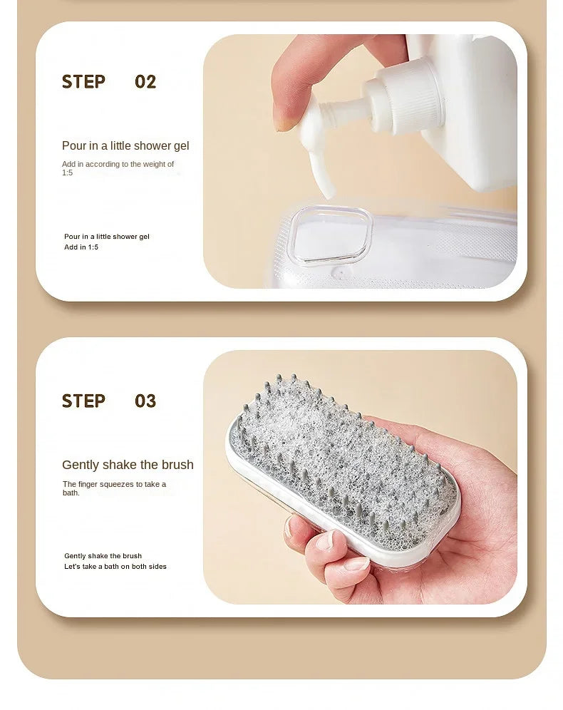 Pet Foaming Massage Brush