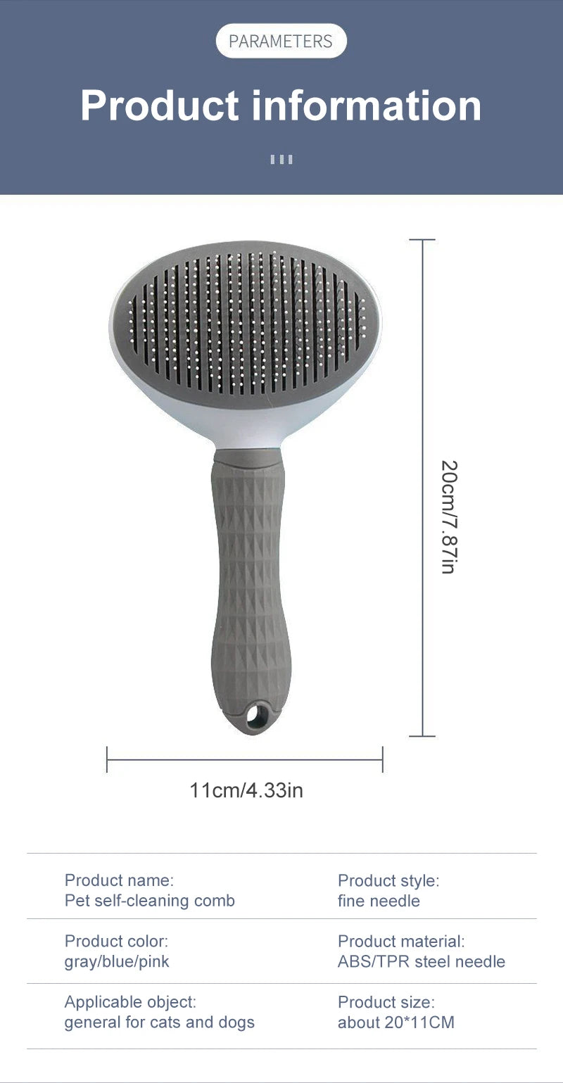 Dog Hair Remover Grooming Brush