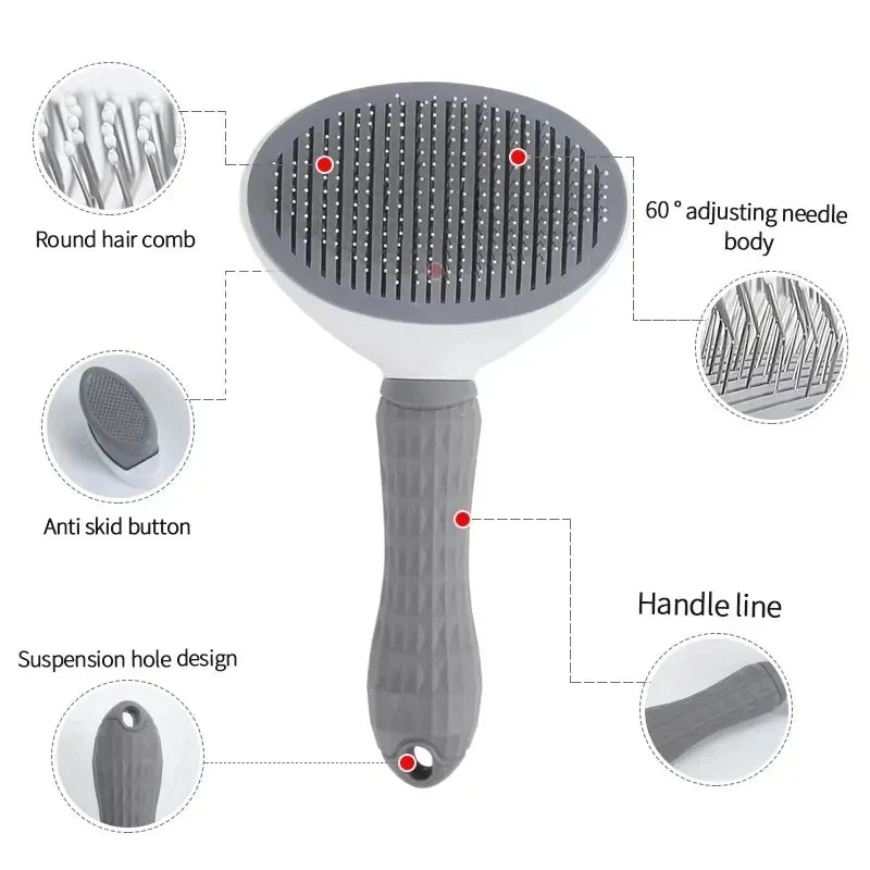 Easy Clean Dog Grooming Brush