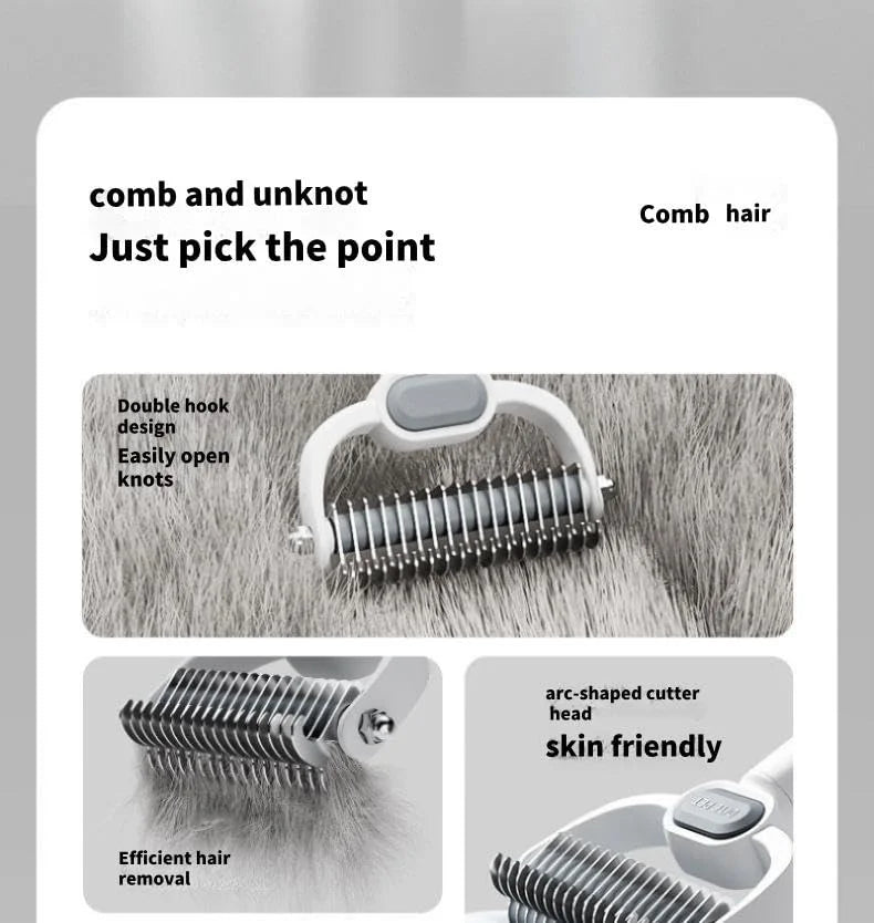 Double Sided Deshedding Brush