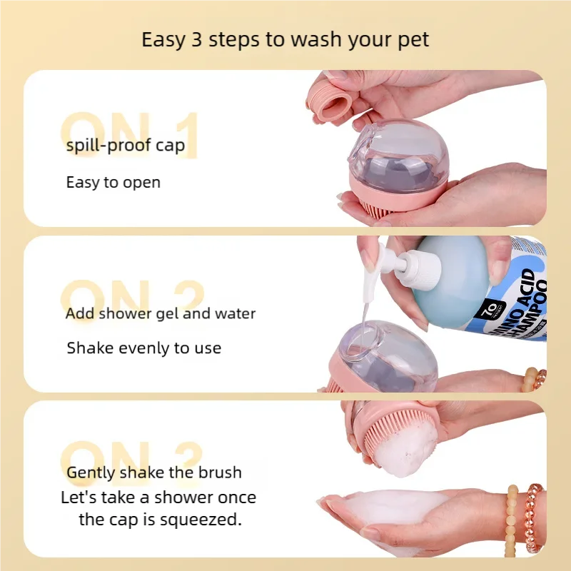 Silicone Shampoo Bath Brush