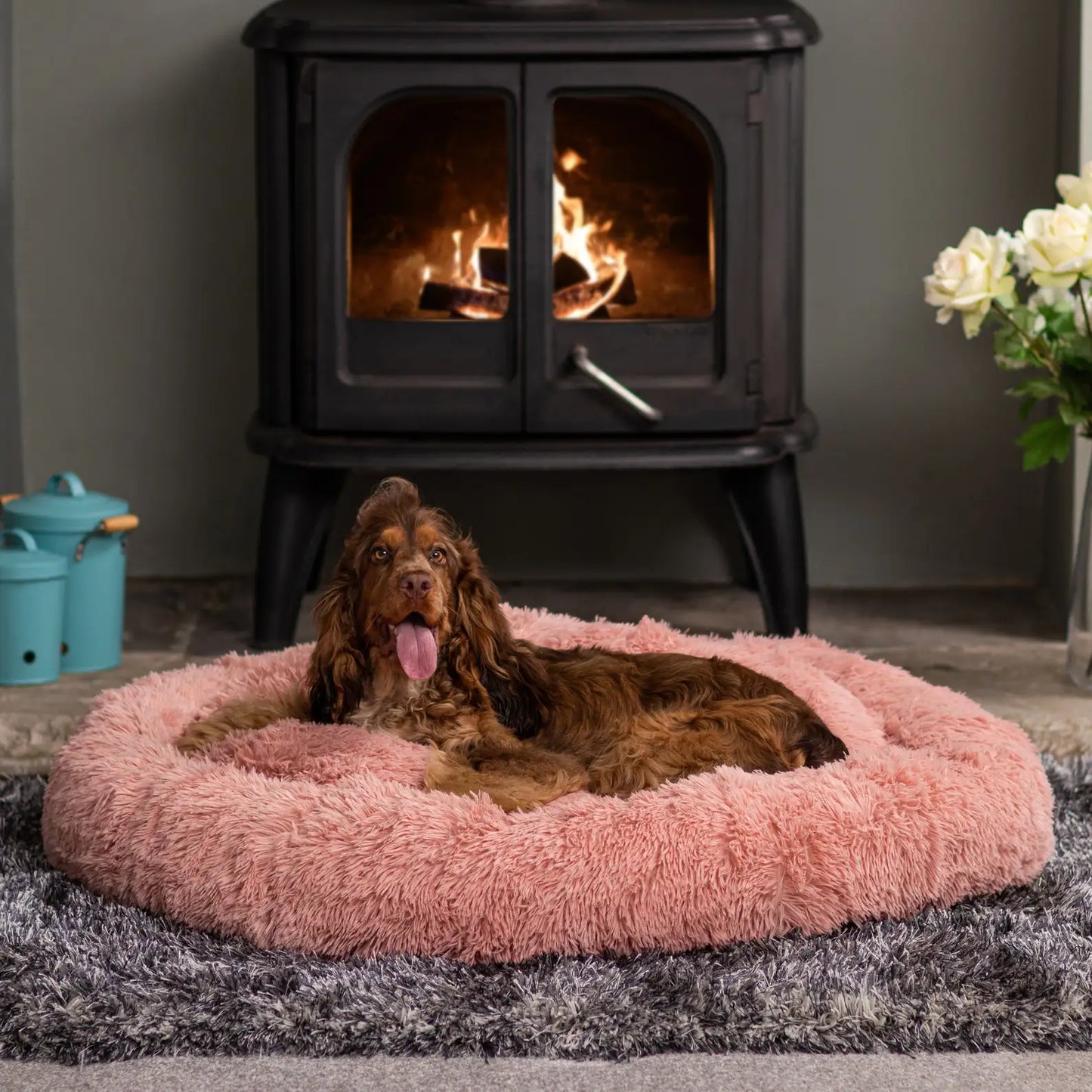 Hooded Orthopedic Dog Bed