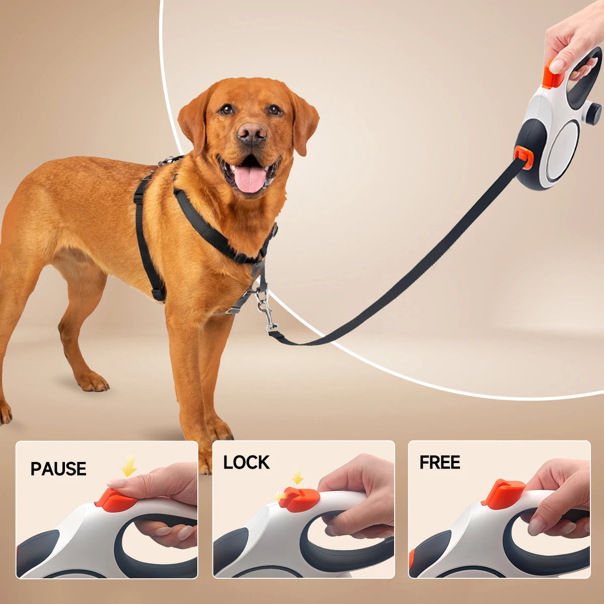 26ft Retractable Dog Leash