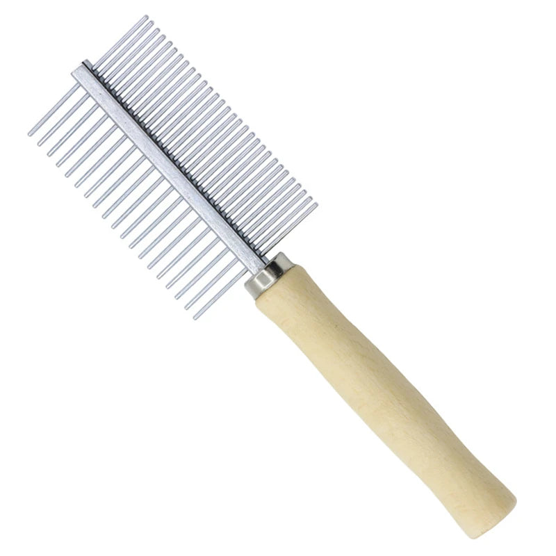 Wooden Handle Pet Comb