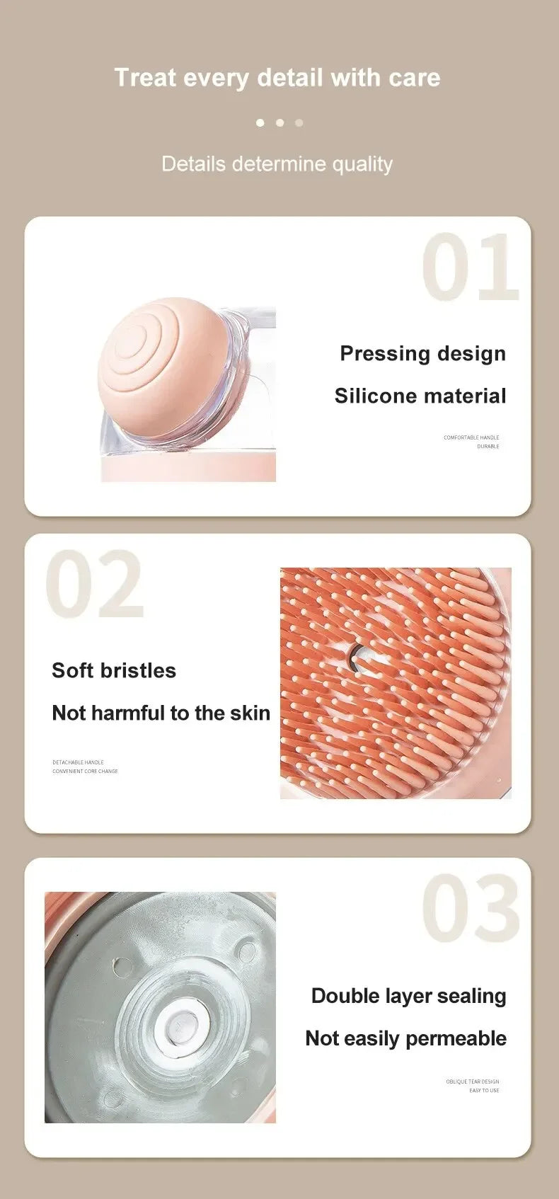 Dog Shower Massage Brush