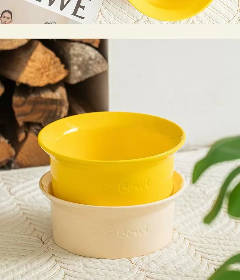 Ceramic Anti Tip Pet Bowl