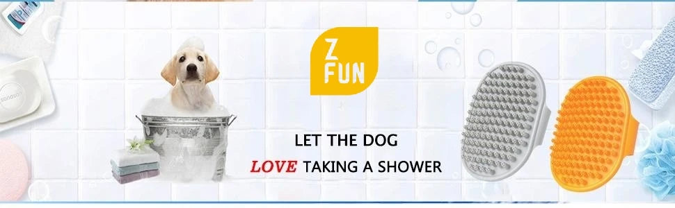 Rubber Dog Bath Brush