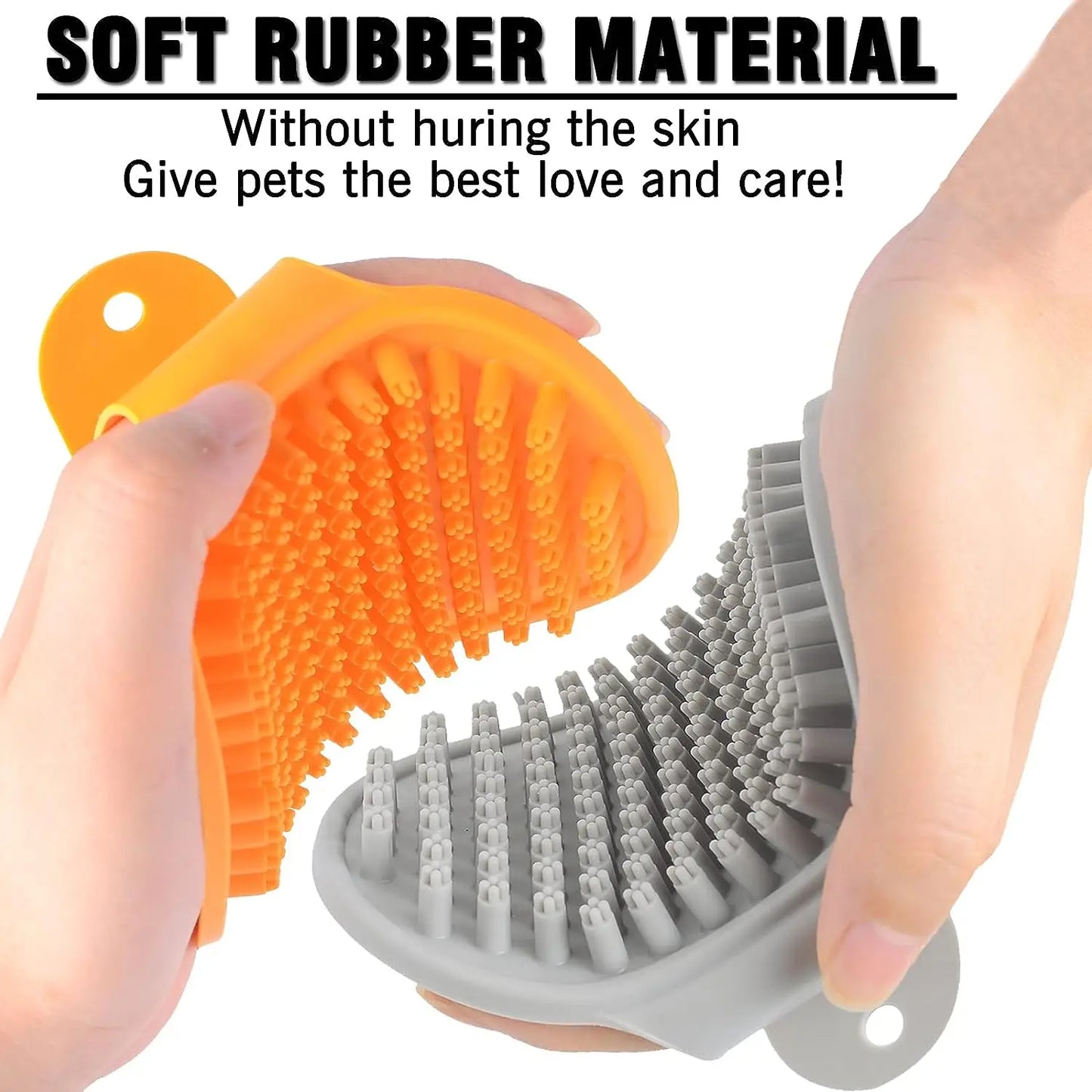 Rubber Dog Bath Brush