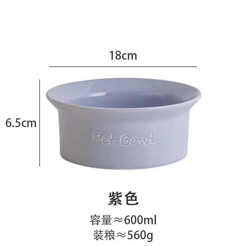 Ceramic Anti Tip Pet Bowl