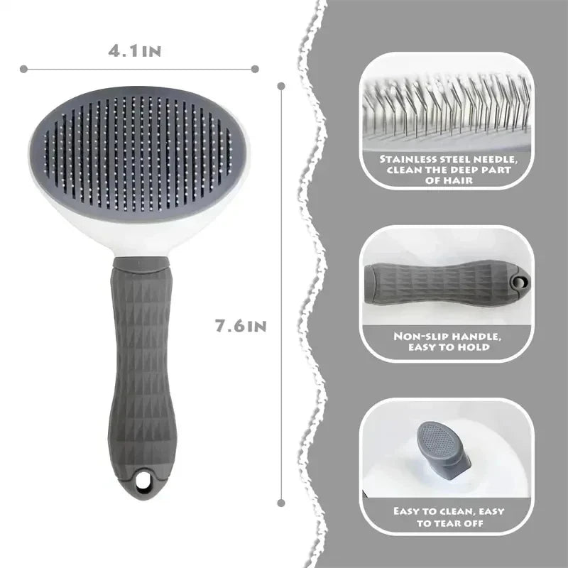 Easy Clean Dog Grooming Brush
