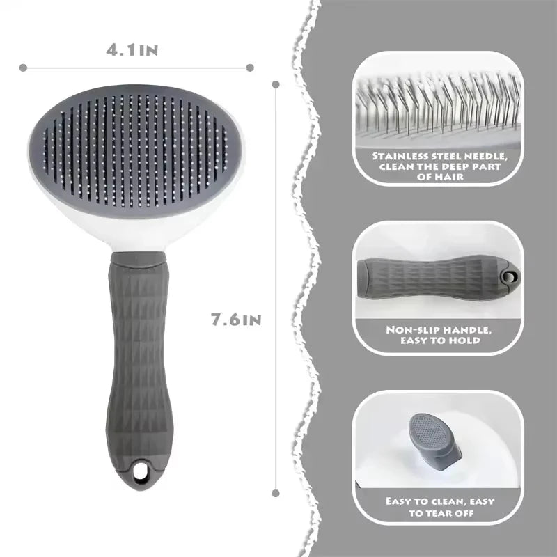 Easy Clean Dog Grooming Brush