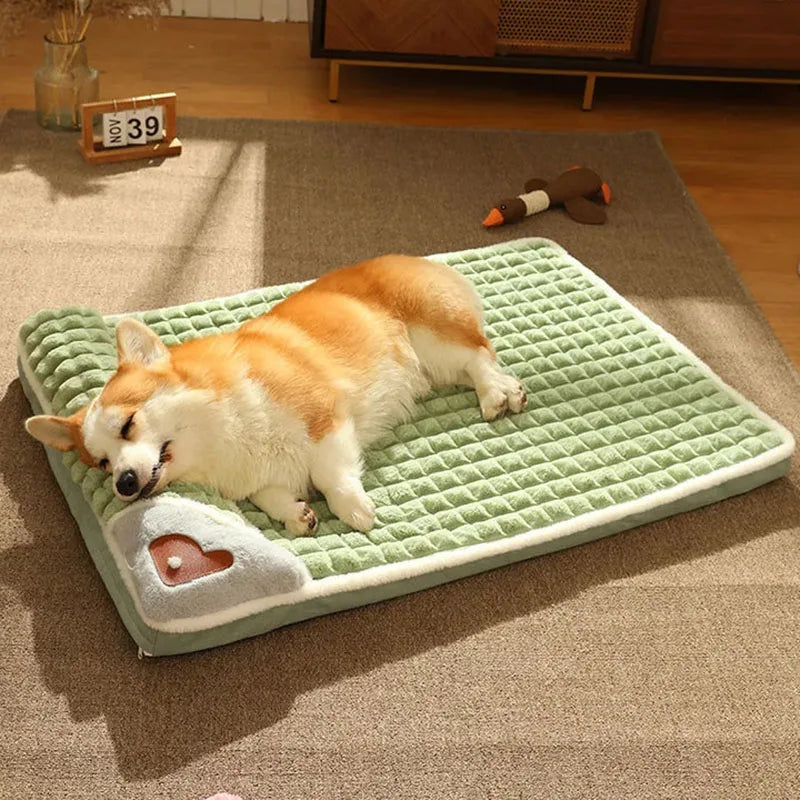 Round Plush Dog Bed